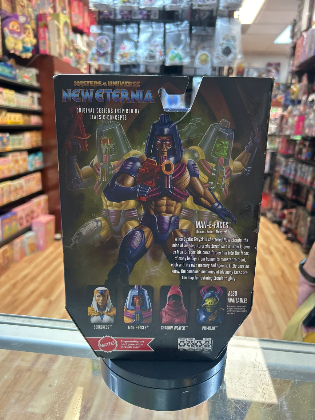 Man-E-Faces (MOTU New Eternia, Mattel) **SEALED** product image 4, provided for visual reference and product detail review