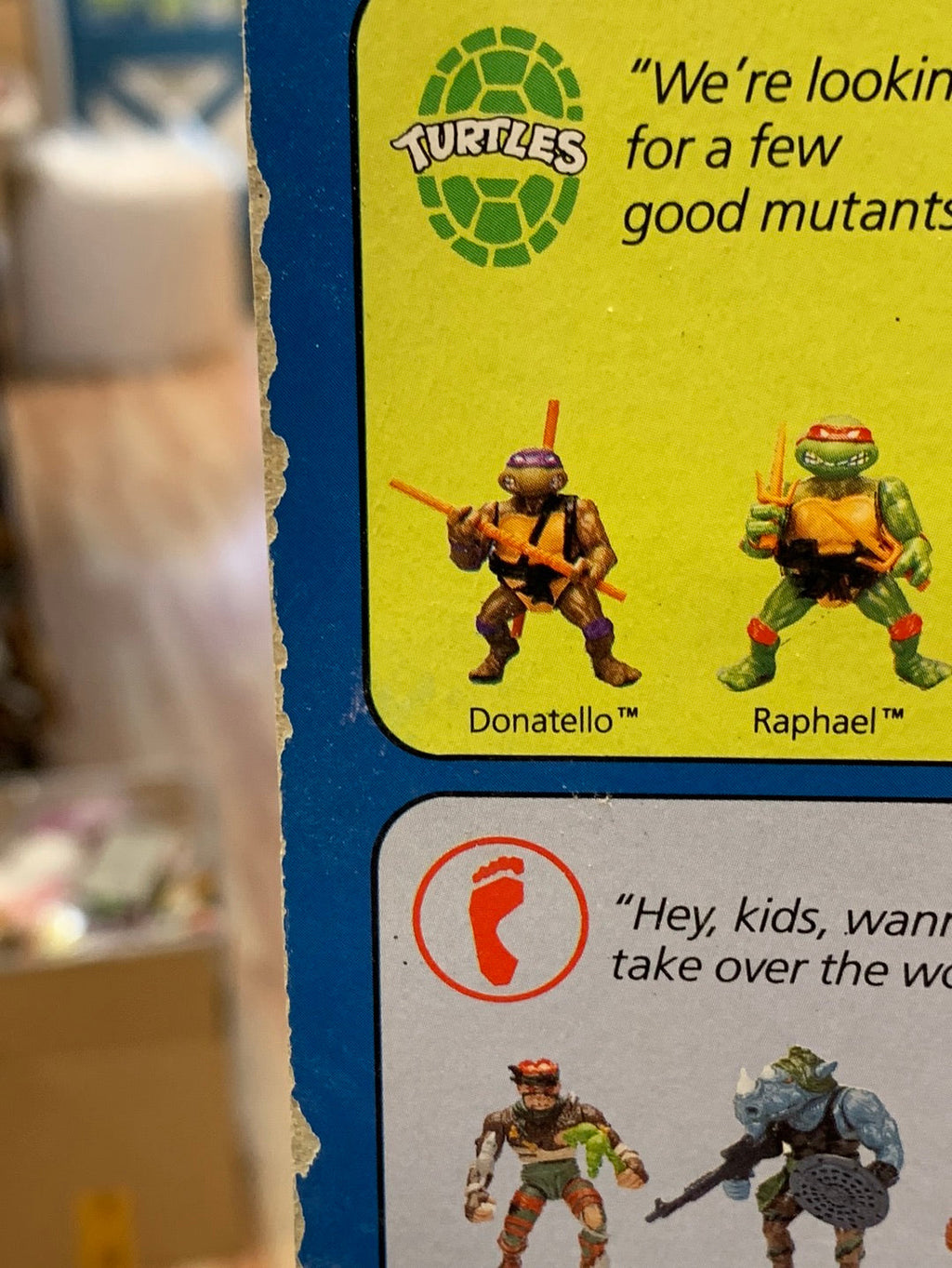 Ray Fillet 0143 (Vintage TMNT Ninja Turtles, Playmates) Sealed product image 14, provided for visual reference and product