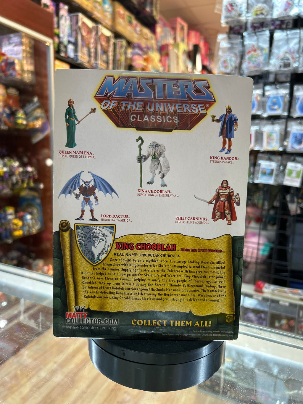 King Chooblah (Mattel, Classics, MOTU) **SEALED** product image 4, provided for visual reference and product detail review