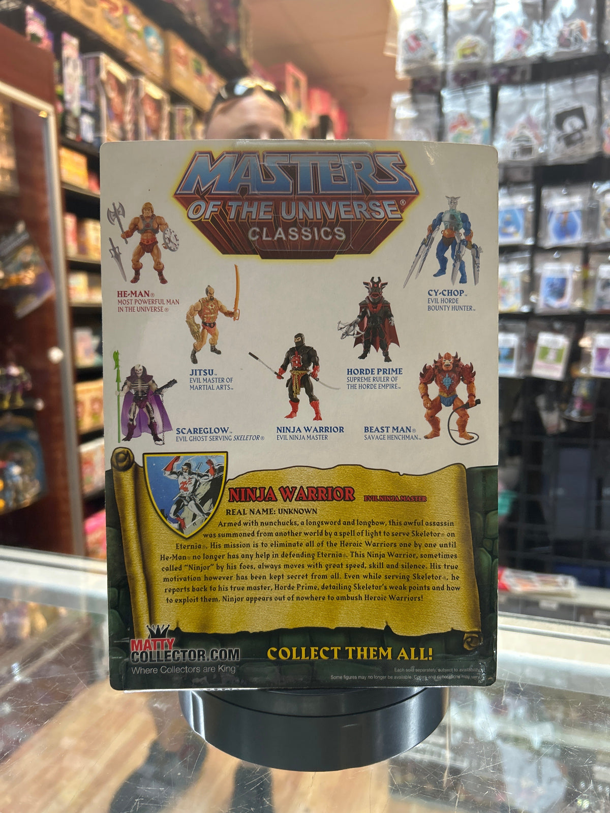 Ninja Warrior (Mattel, Classics, MOTU) **SEALED** product image 4, provided for visual reference and product detail review