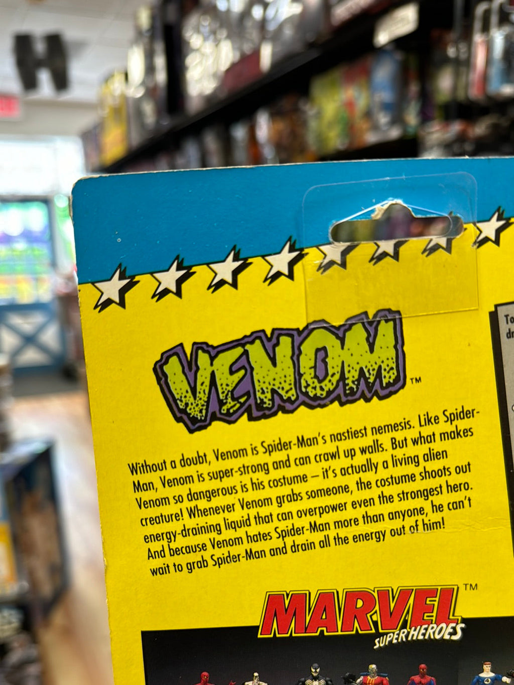 Squirt Alien Venom (Vintage Marvel Superheroes, ToyBiz) Sealed product image 6, provided for visual reference and product