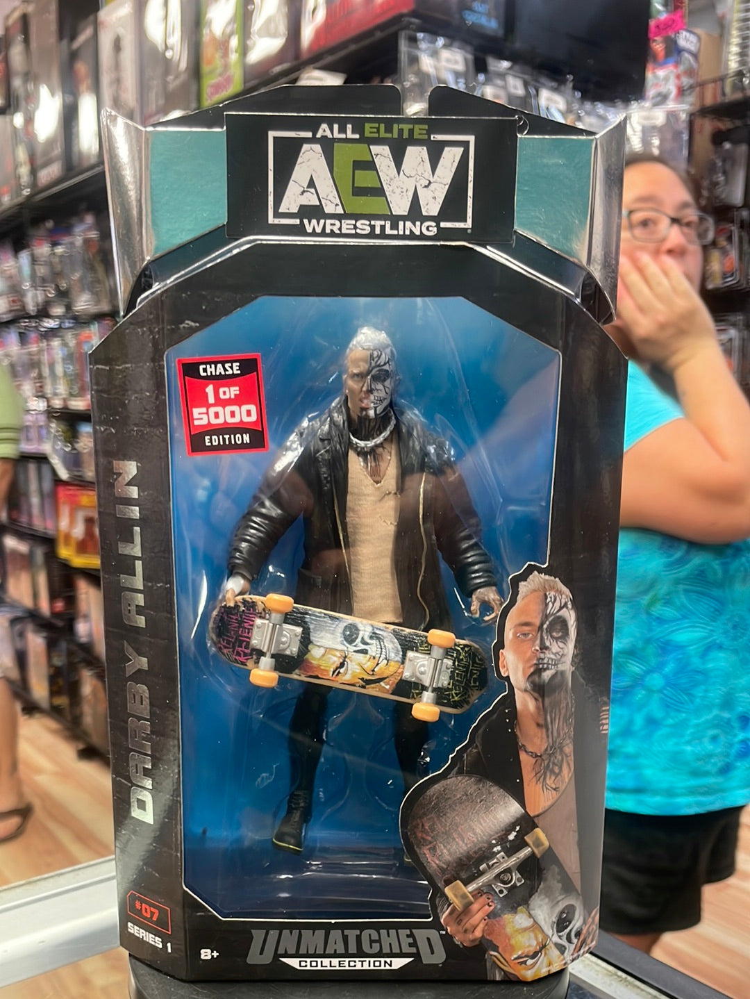 Darby Allen Unmatched Chase 1 of 50 (Jazwares, AEW All Elite Wrestling) product image 1, provided for visual reference and