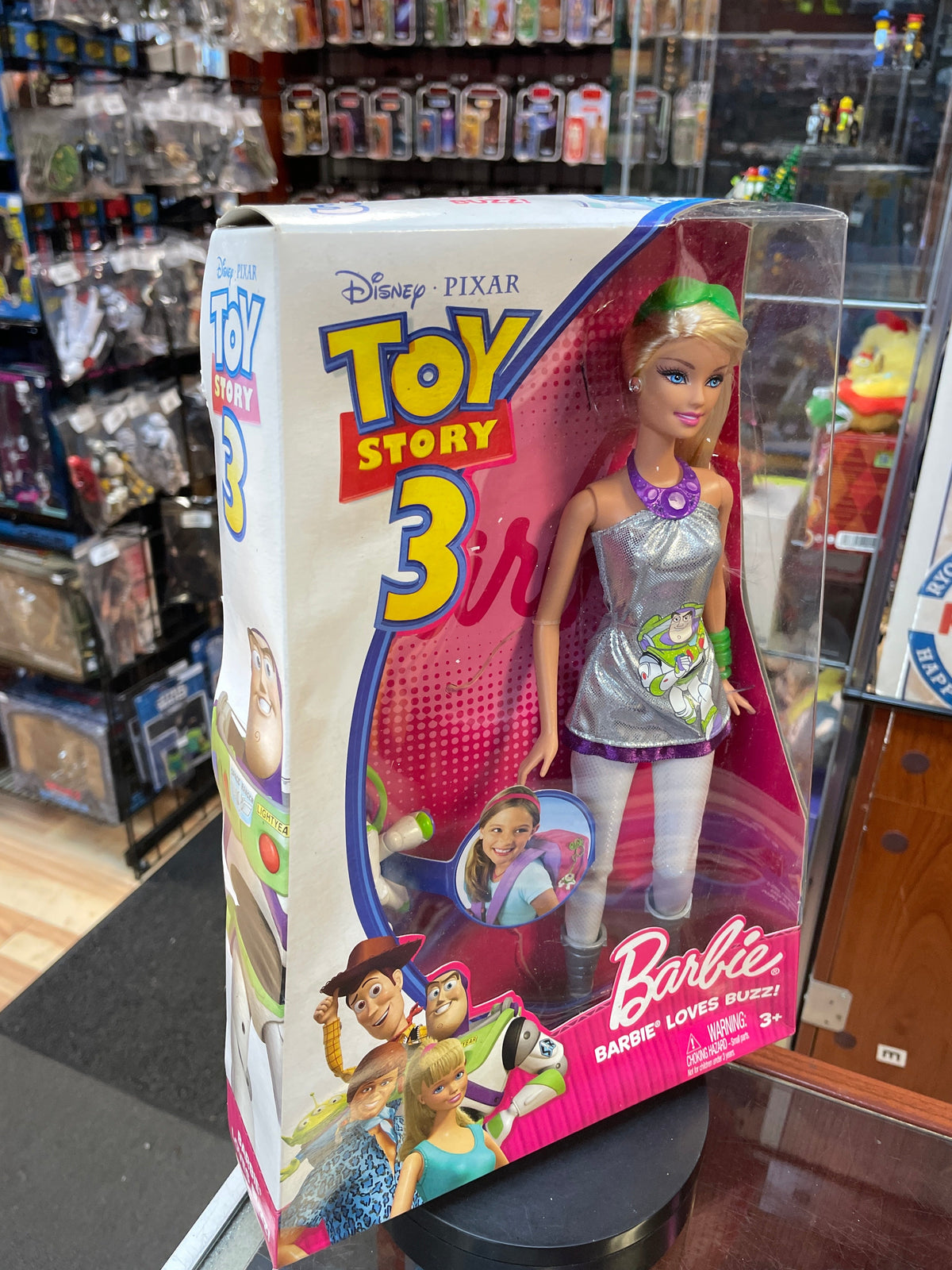 Barbie Loves Buzz #R9296 (Barbie, Toy Story 3, Mattel) SEALED product image 3, provided for visual reference and product