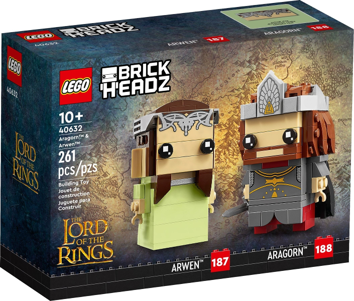 40632 Aragorn & Arwen Brickheadz product image 1, provided for visual reference and product detail review