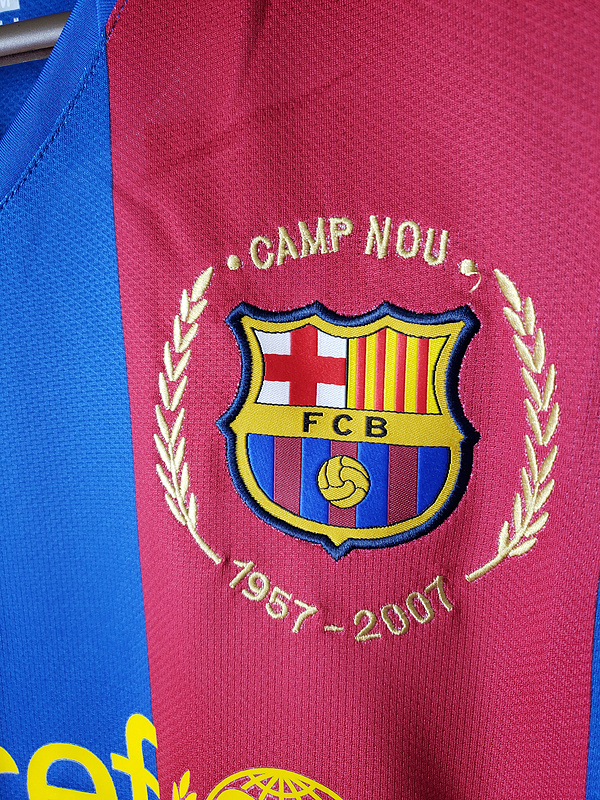 Barcelona Retro Jersey 2007/08 Home Football Soccer Shirt product image 3
