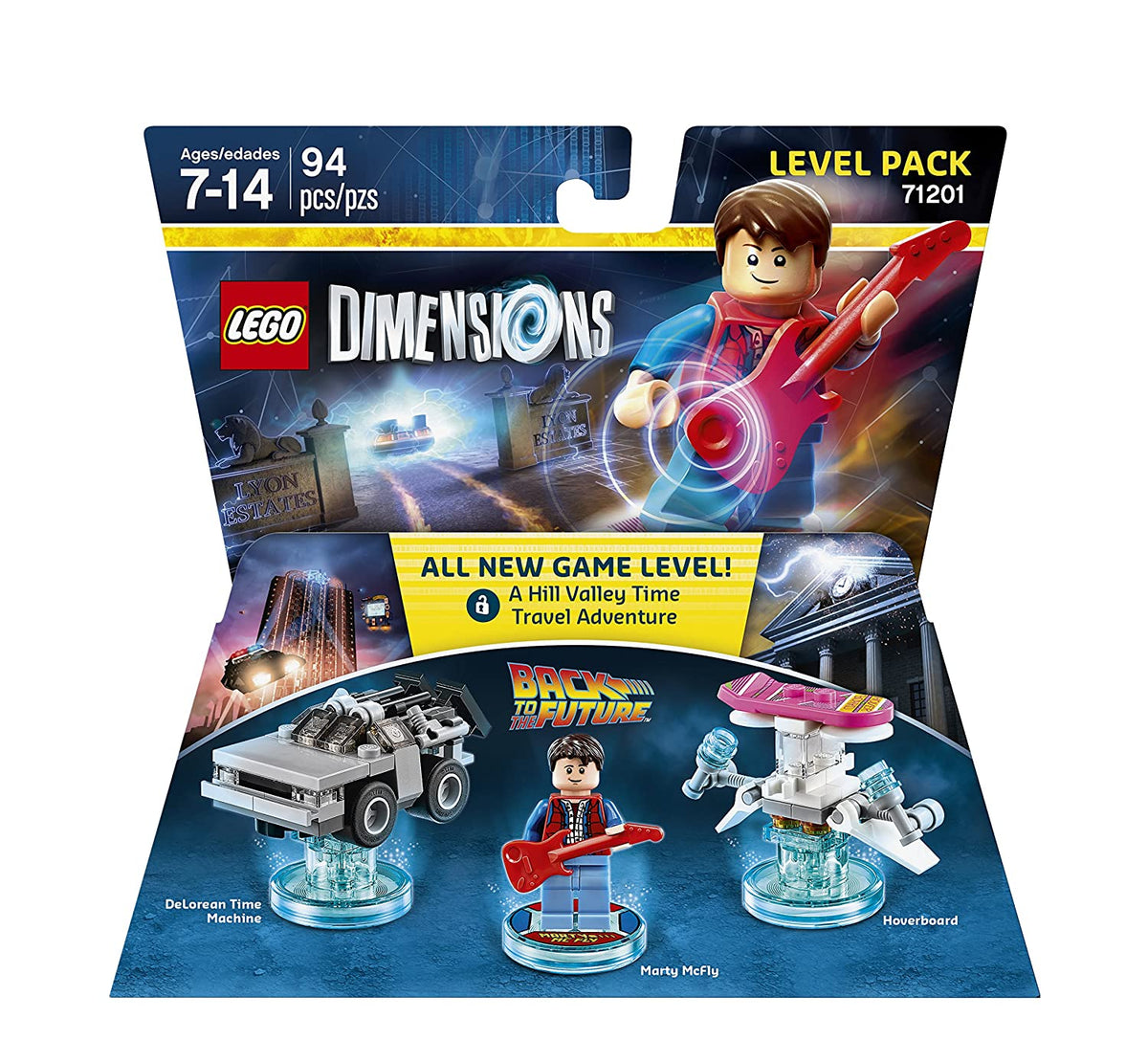 71201 Back to the Future Level Pack - LEGO Dimensions (Retired) product image 1, provided for visual reference and product