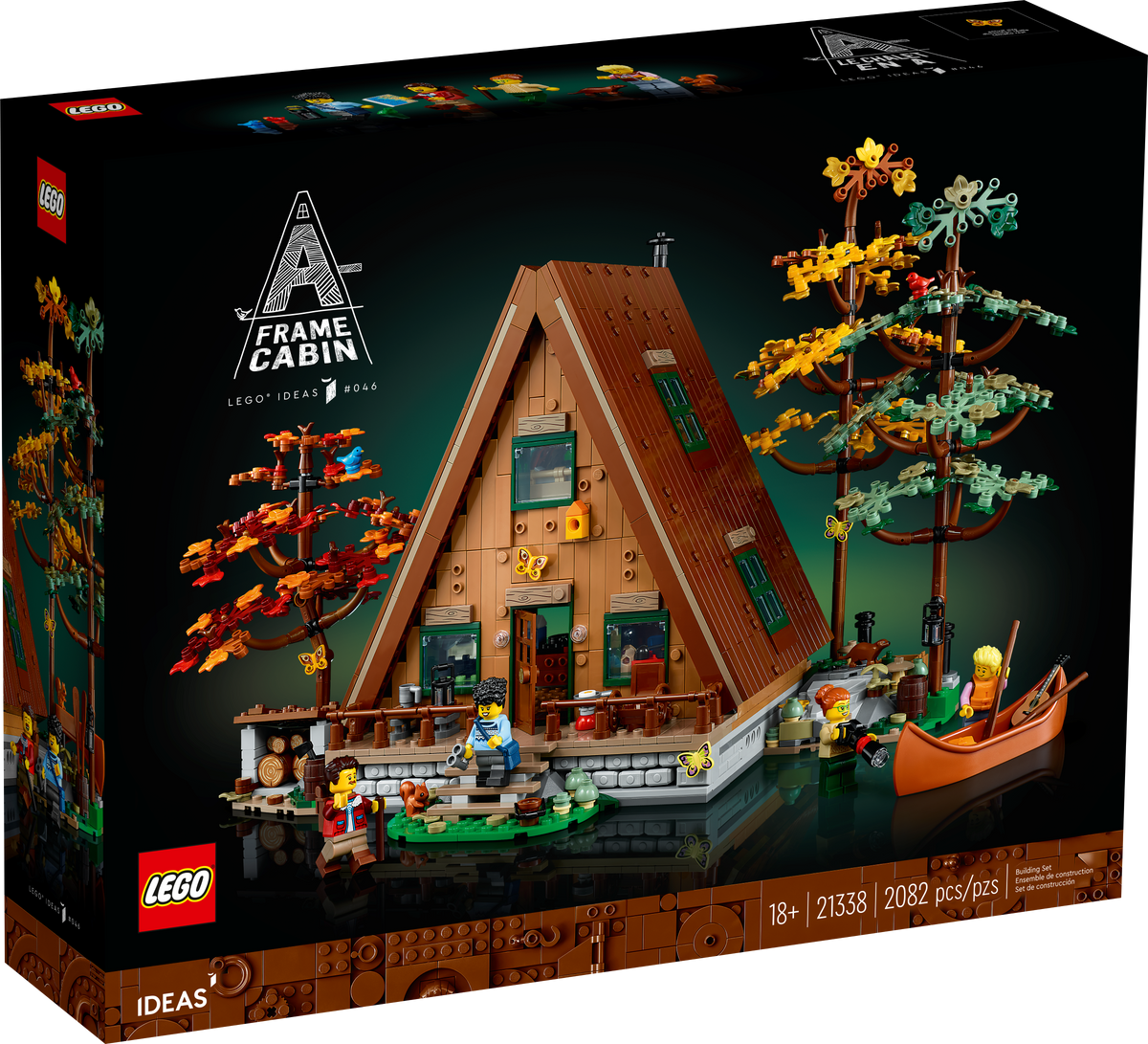 21338 A-Frame Cabin LEGO Set product image 1, provided for visual reference and product detail review