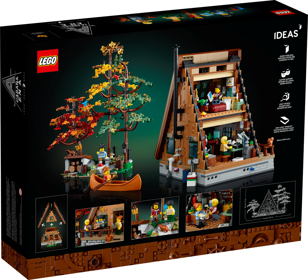 21338 A-Frame Cabin LEGO Set product image 2, provided for visual reference and product detail review