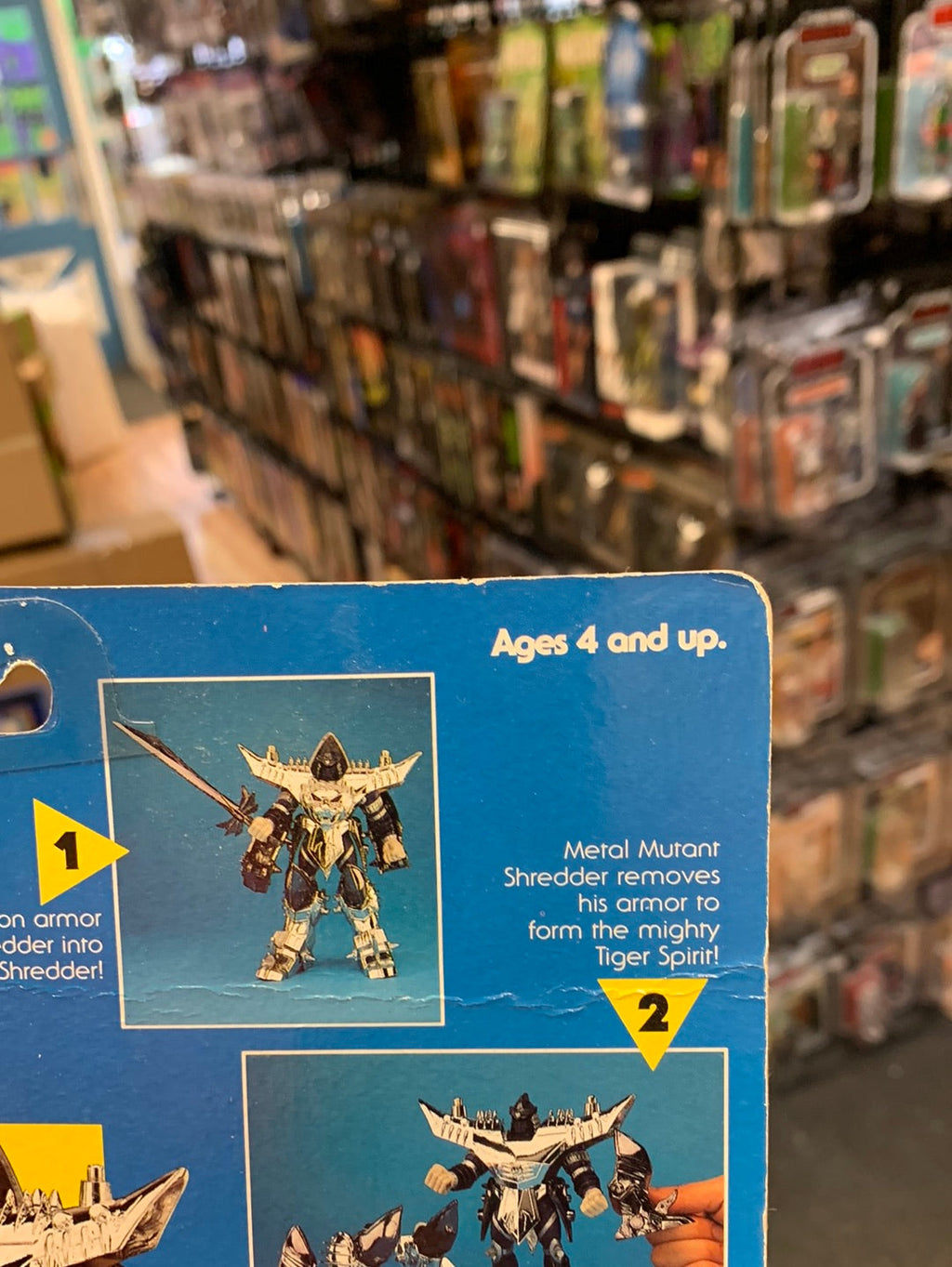 Metal Mutant Shredder 0110 (Vintage TMNT Ninja Turtles, Playmates) Sealed product image 15, provided for visual reference