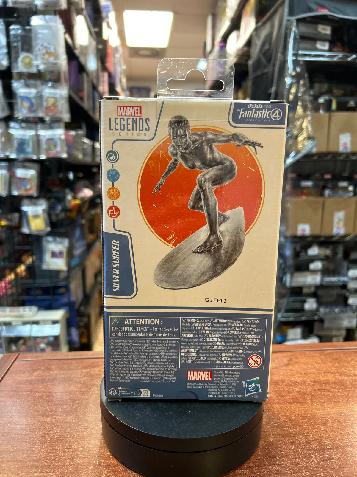 Silver Surfer -Fantastic Four- (Marvel Legends, Hasbro) **SEALED** product image 3, provided for visual reference and