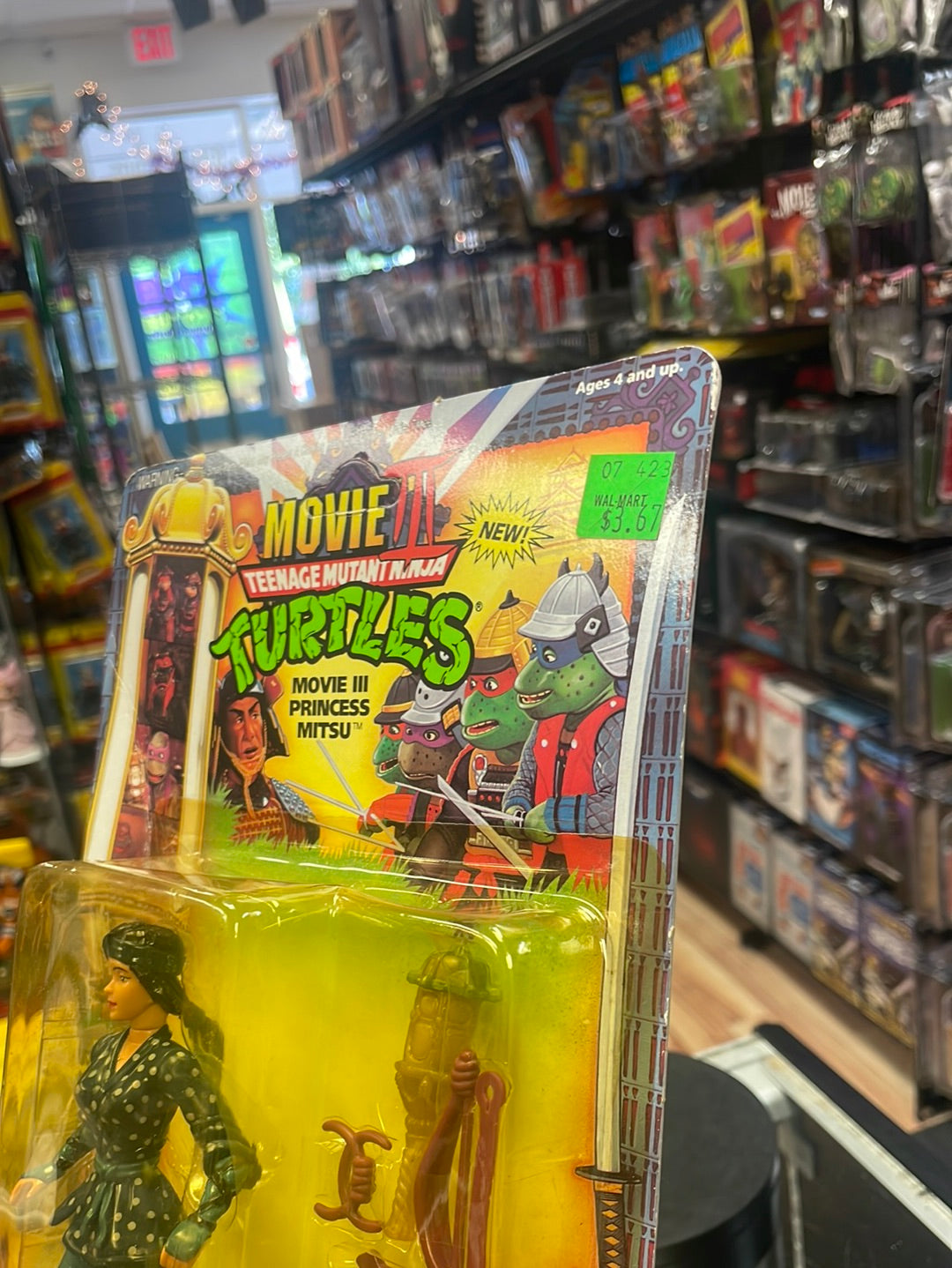 Movie III Princess Mitsu 7423 (Vintage TMNT Ninja Turtles, Playmates) Sealed product image 14, provided for visual reference
