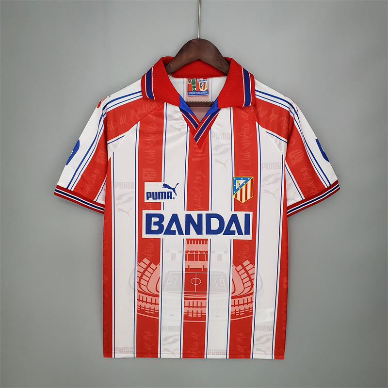 Atletico Madrid Jersey Home kit 1996/97 Retro Football Team product image 1