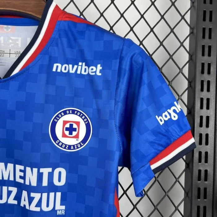 Kids Cruz Azul Jersey 25/26 Home Football Kit Soccer product image 2