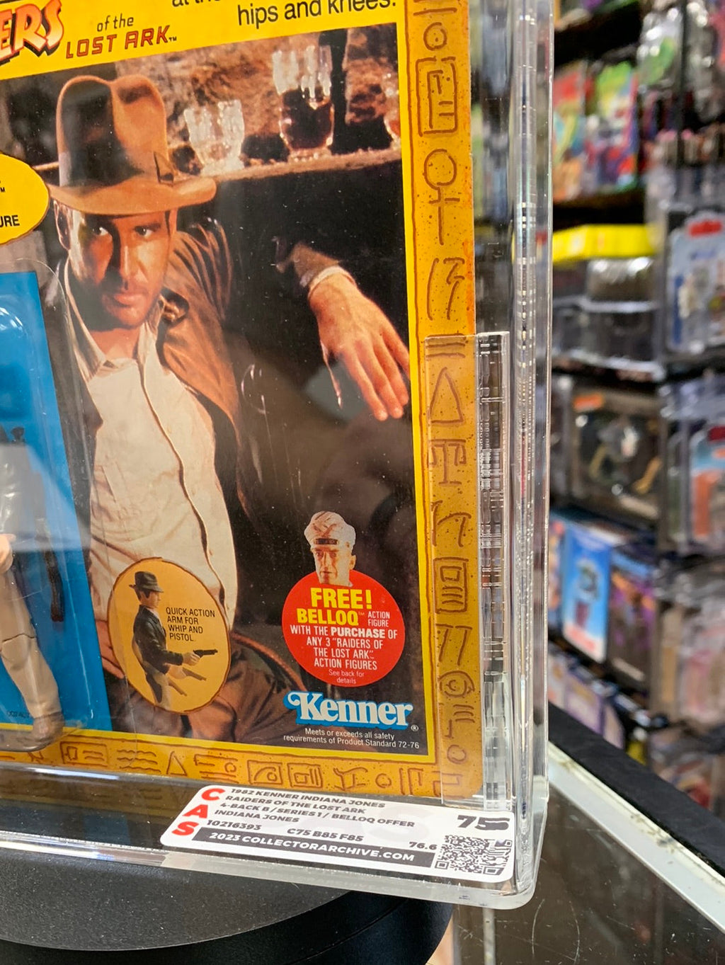 Indiana Jones 4 Back (Indiana Jones ROTA Vintage Kenner) CAS GRADE 75 product image 5, provided for visual reference and