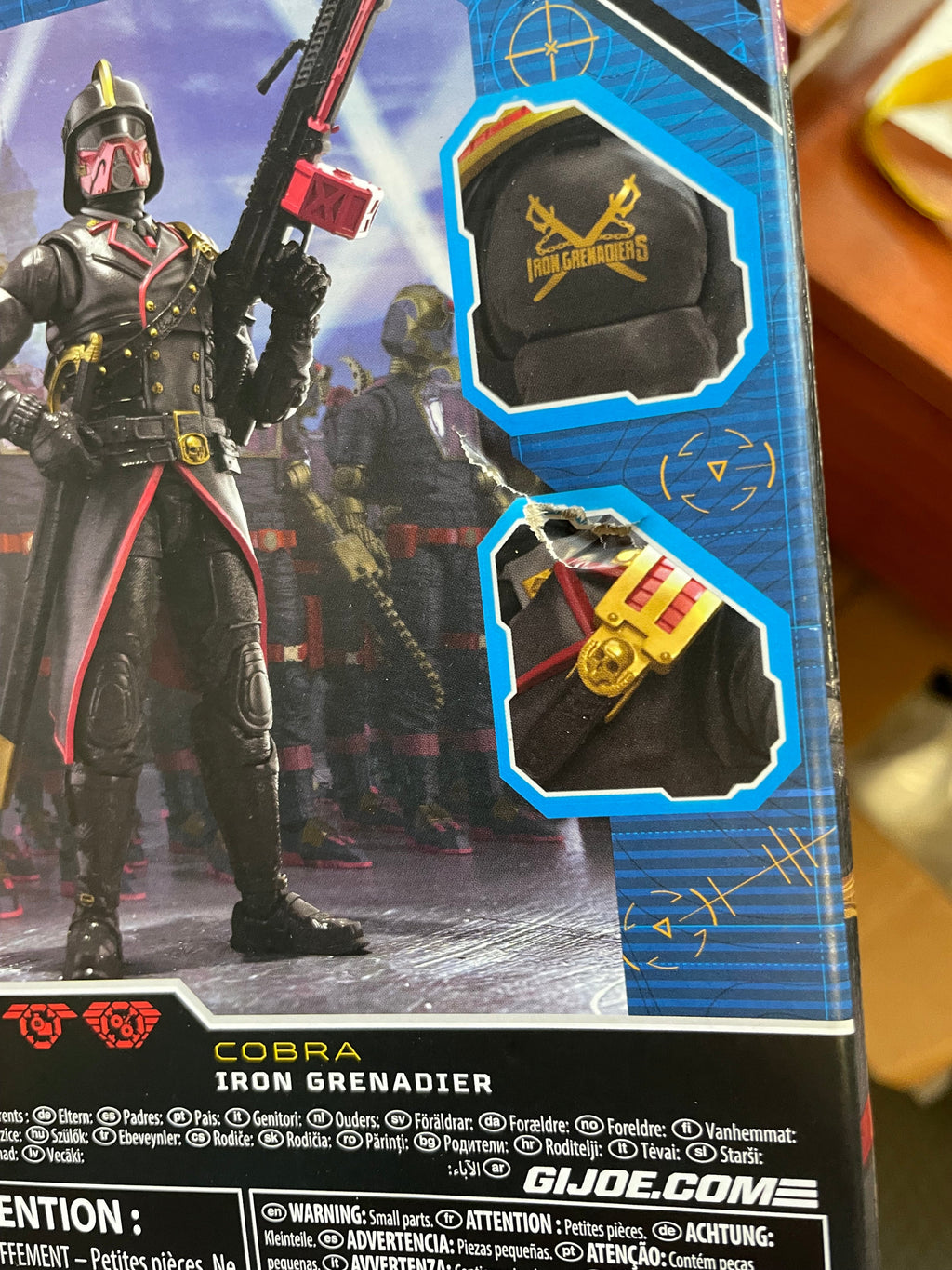 Cobra Iron Grenadier (GI Joe Classified, Hasbro) **SEALED** product image 4, provided for visual reference and product