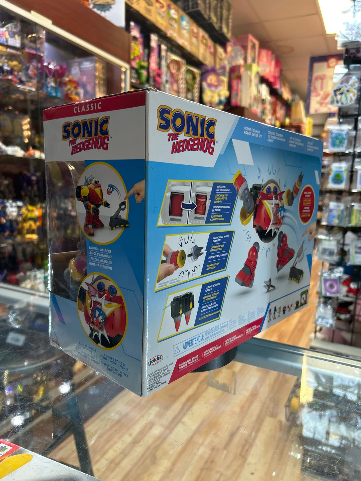 Giant Eggman Robot Battle Set (Sonic The Hedgehog, Jakks Pacific) **SEALED** product image 5, provided for visual reference