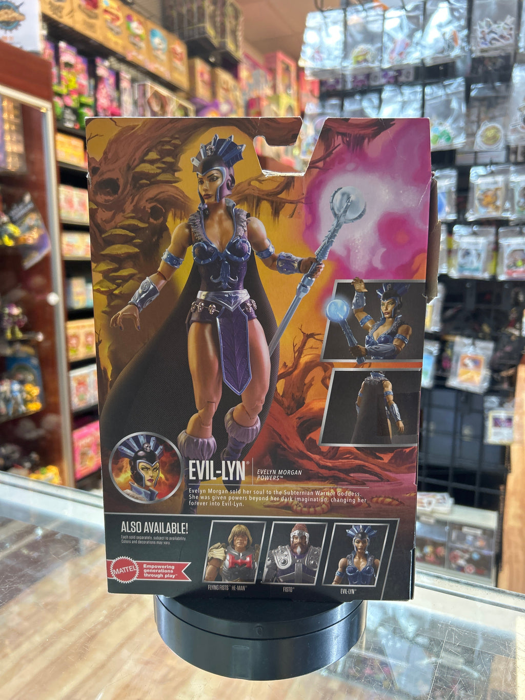 Evil-Lyn (MOTU New Eternia, Mattel) **SEALED** product image 4, provided for visual reference and product detail review