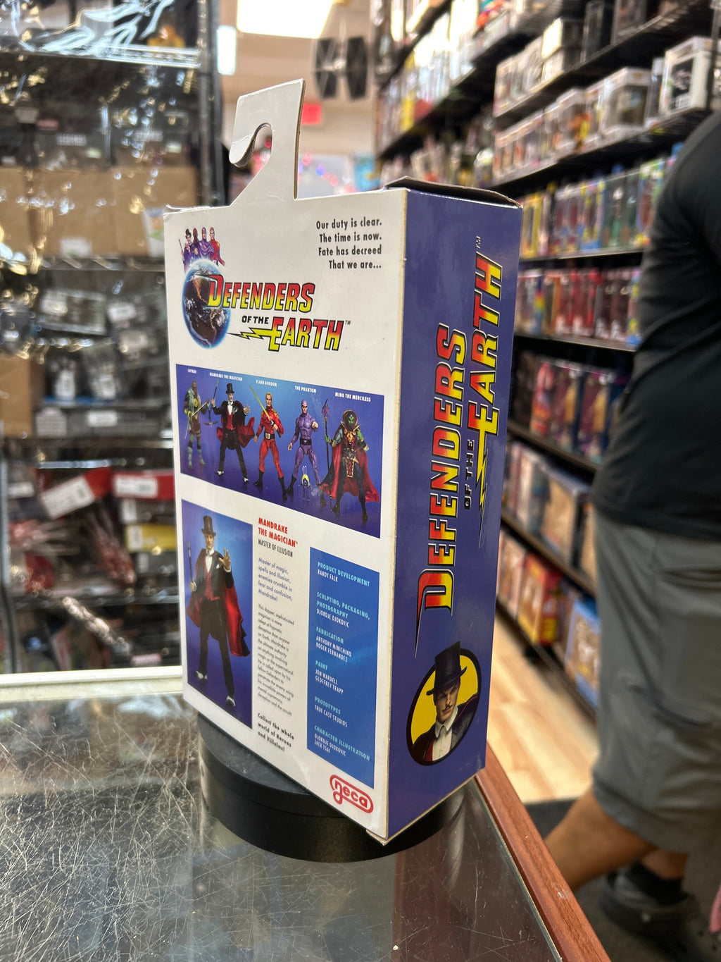 Mandrake the Magician (NECA, Defenders of the Earth) **SEALED** product image 3, provided for visual reference and product