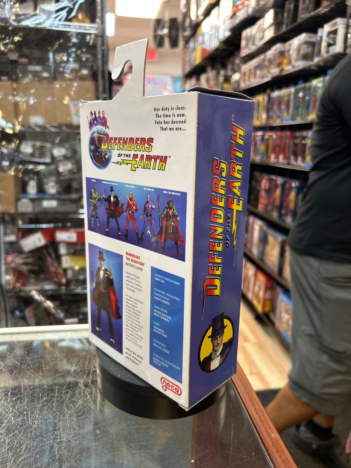 Mandrake the Magician (NECA, Defenders of the Earth) **SEALED** product image 3, provided for visual reference and product