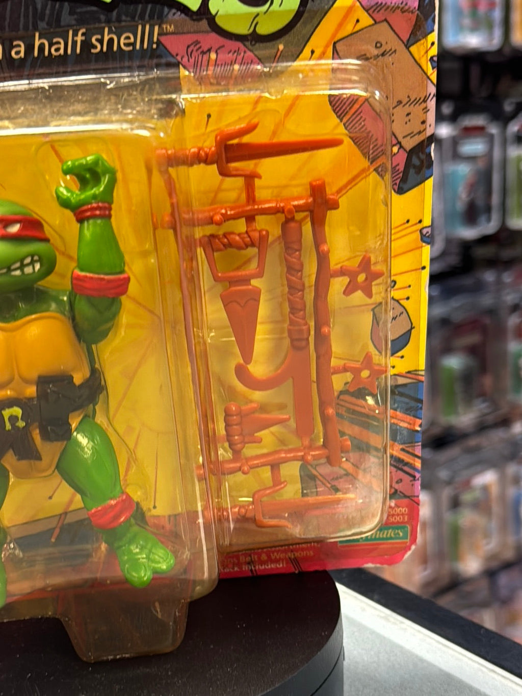 Soft Head 10 Back Rapahel 0117 (Vintage TMNT Ninja Turtles, Playmates) Sealed product image 5, provided for visual reference