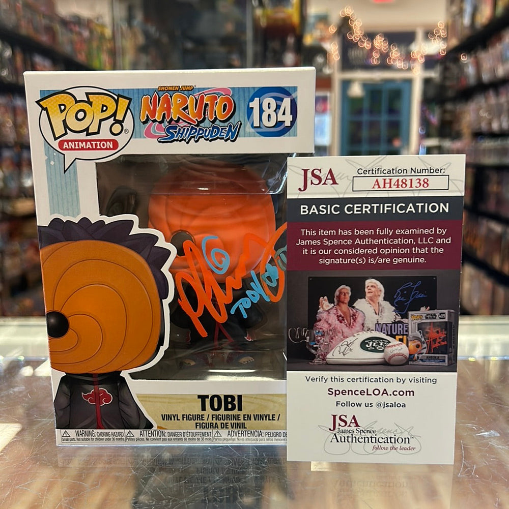 Tobi signed by Michael Yurchak (Funko, Naruto) *JSA*