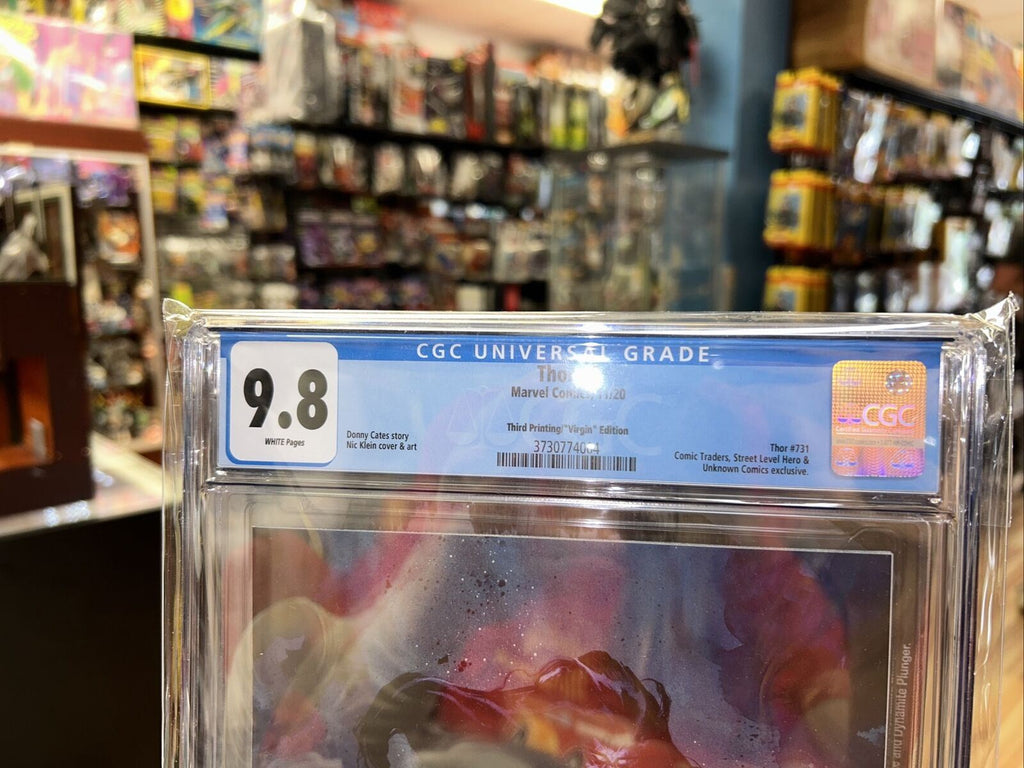 Thor #5 (CGC 9.8 WHITE, Marvel Comics) Thor #731 “virgin” Edition Exclusive product image 2, provided for visual reference