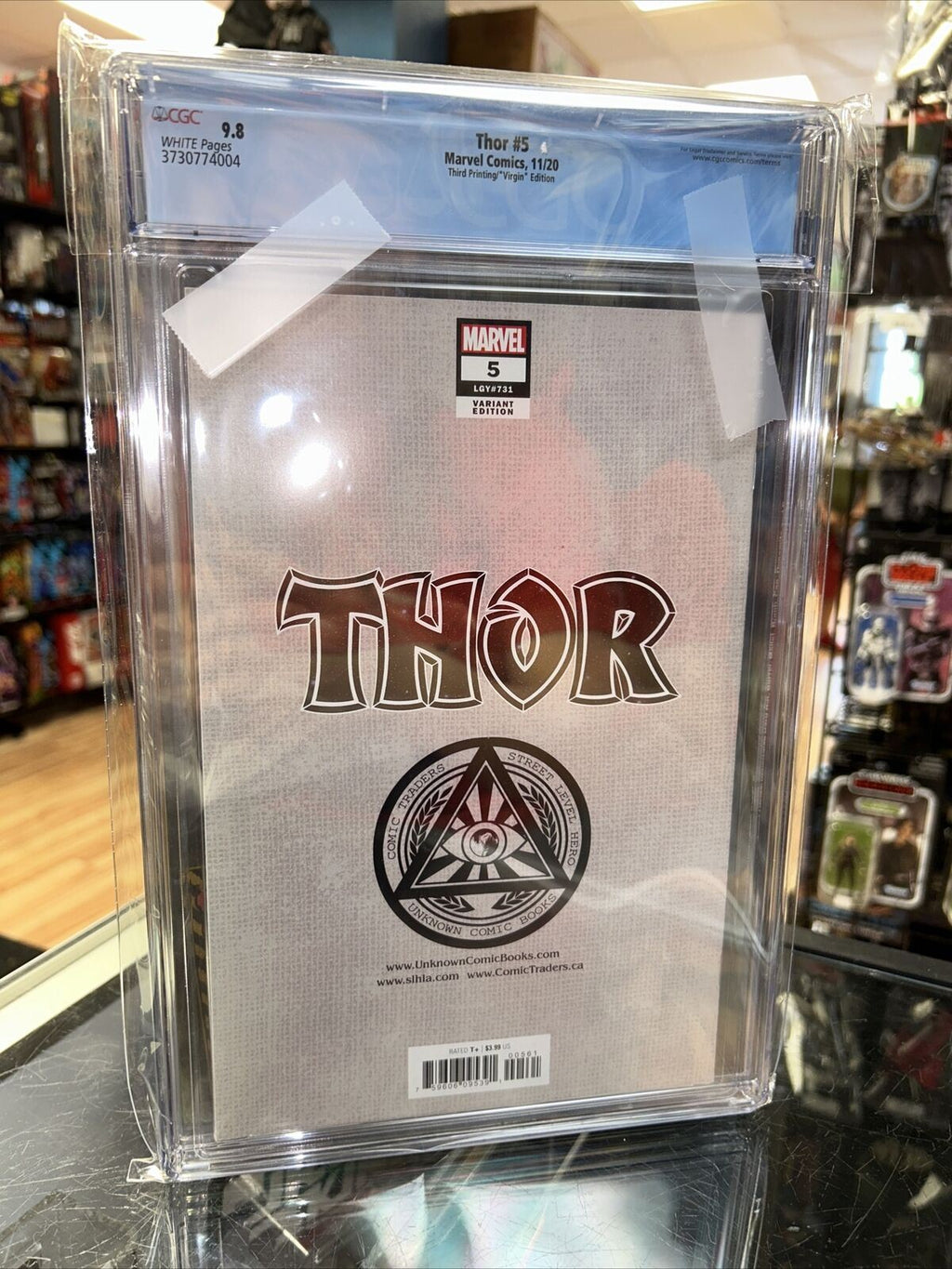 Thor #5 (CGC 9.8 WHITE, Marvel Comics) Thor #731 “virgin” Edition Exclusive product image 5, provided for visual reference