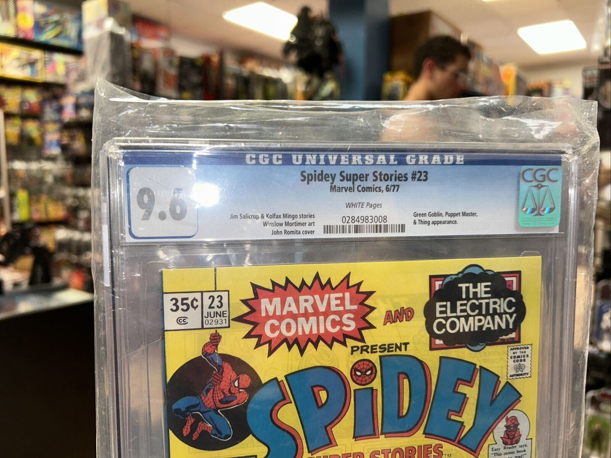 Spidey Super Stories #23 (CGC 9.6 WHITE, Marvel Comics) Green Goblin, Thing, & Puppet product image 3, provided for visual