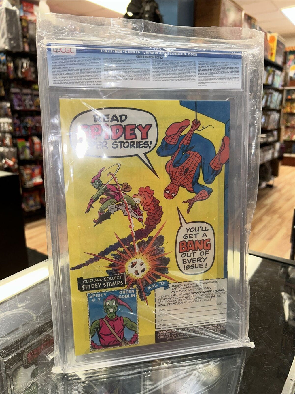 Spidey Super Stories #23 (CGC 9.6 WHITE, Marvel Comics) Green Goblin, Thing, & Puppet product image 6, provided for visual