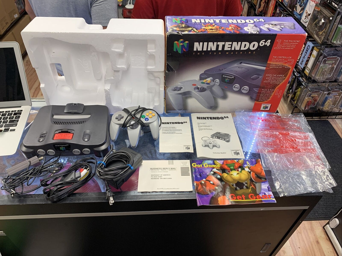 Nintendo N64 System Complete In Box (Tested, Clean) product image 1, provided for visual reference and product detail review
