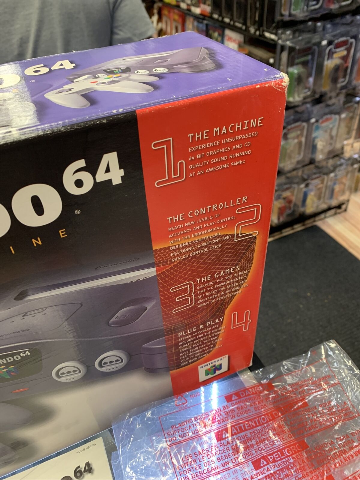 Nintendo N64 System Complete In Box (Tested, Clean) product image 12, provided for visual reference and product detail review