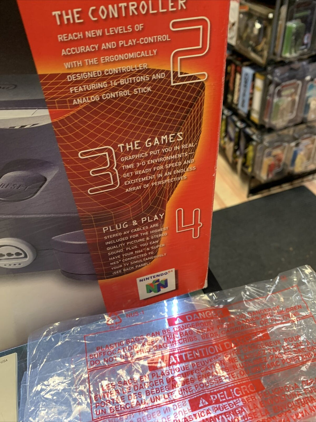 Nintendo N64 System Complete In Box (Tested, Clean) product image 13, provided for visual reference and product detail review