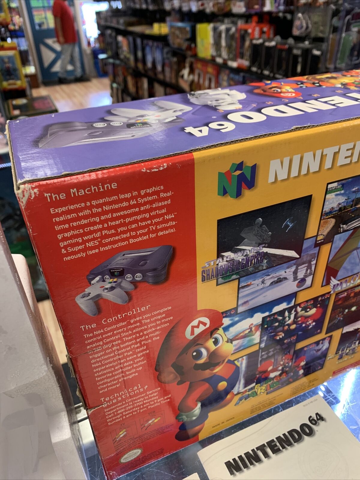 Nintendo N64 System Complete In Box (Tested, Clean) product image 17, provided for visual reference and product detail review
