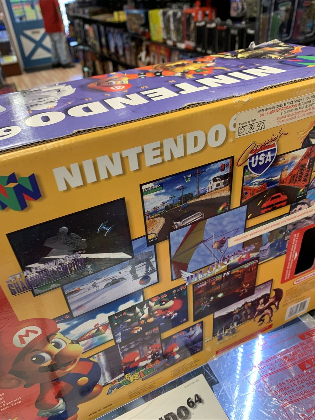 Nintendo N64 System Complete In Box (Tested, Clean) product image 18, provided for visual reference and product detail review