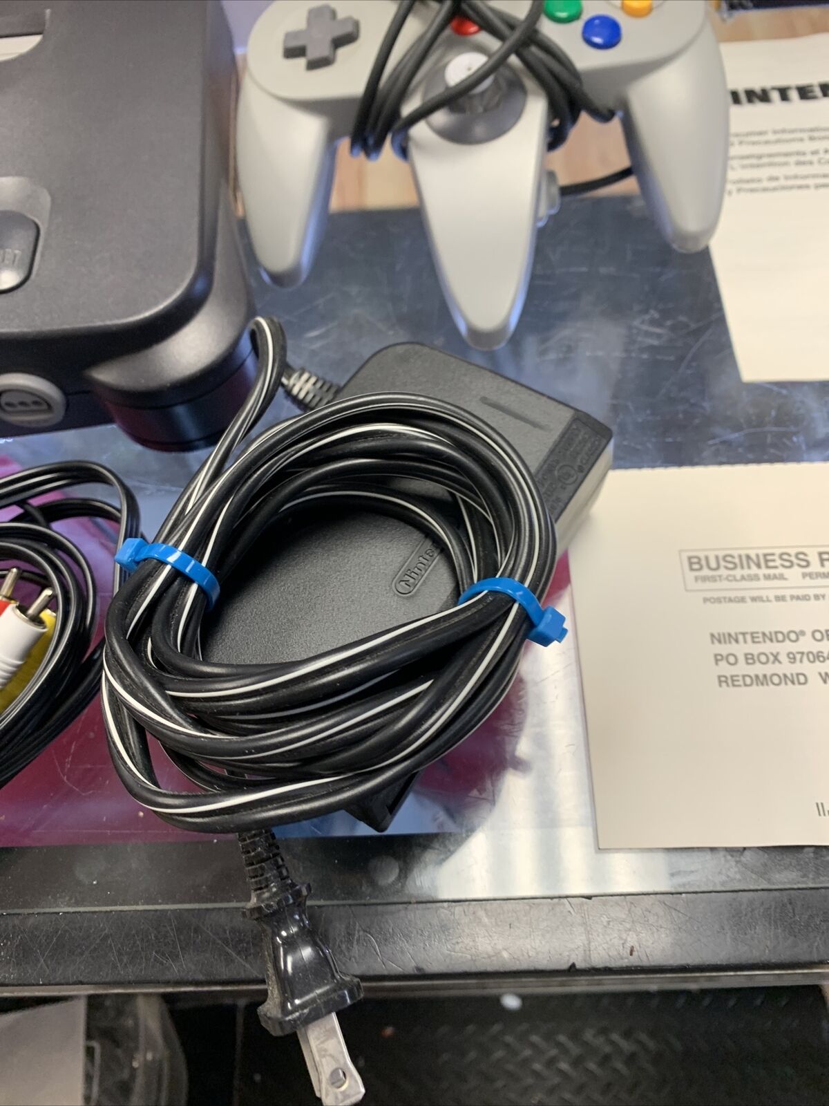 Nintendo N64 System Complete In Box (Tested, Clean) product image 5, provided for visual reference and product detail review