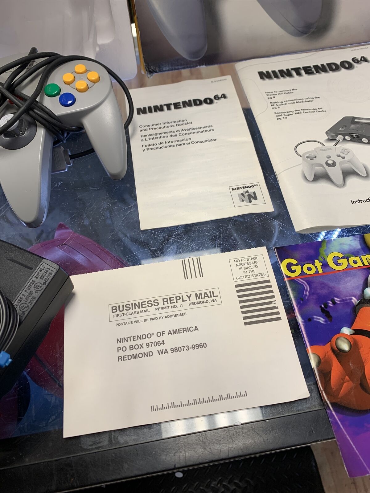 Nintendo N64 System Complete In Box (Tested, Clean) product image 6, provided for visual reference and product detail review