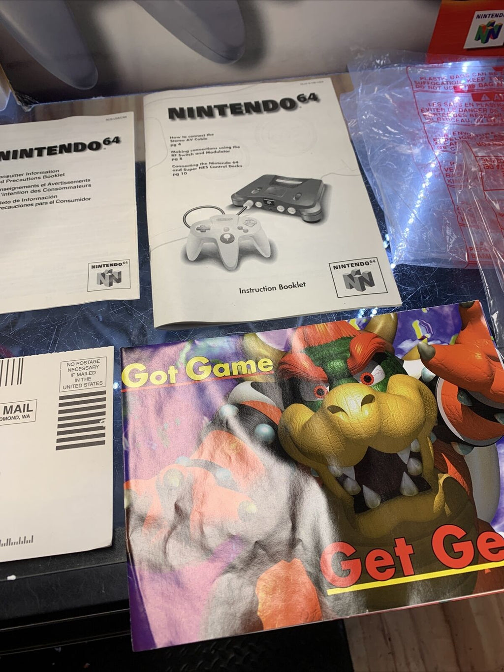 Nintendo N64 System Complete In Box (Tested, Clean) product image 7, provided for visual reference and product detail review