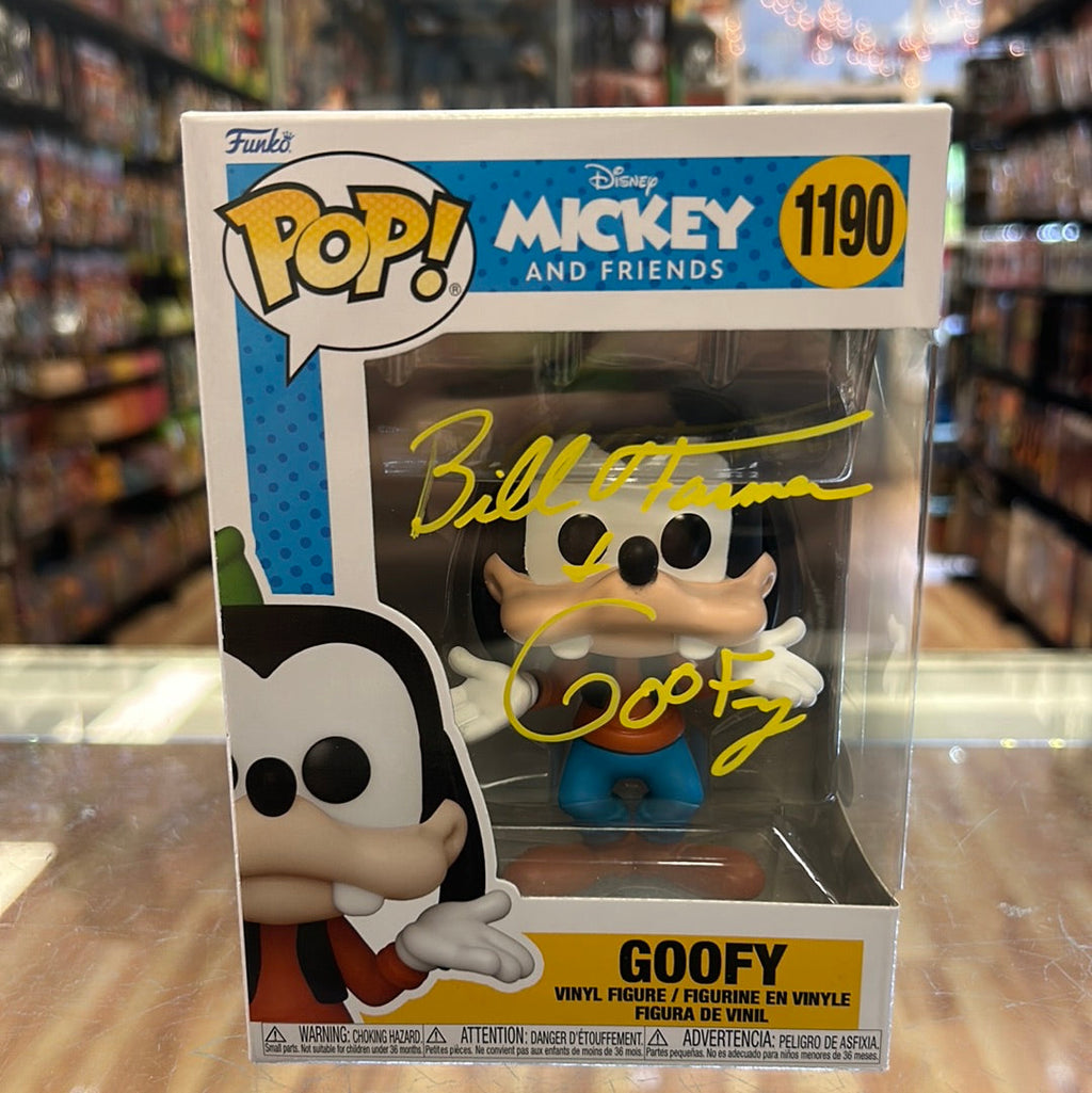 Goofy signed by Bill Farmer (Funko Pop! Disney) *JSA* product image 2, provided for visual reference and product detail