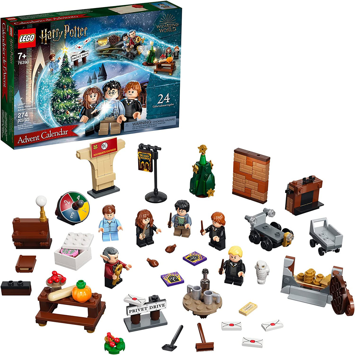 76390 Harry Potter Advent Calendar 2021 (Retired) product image 1, provided for visual reference and product detail review
