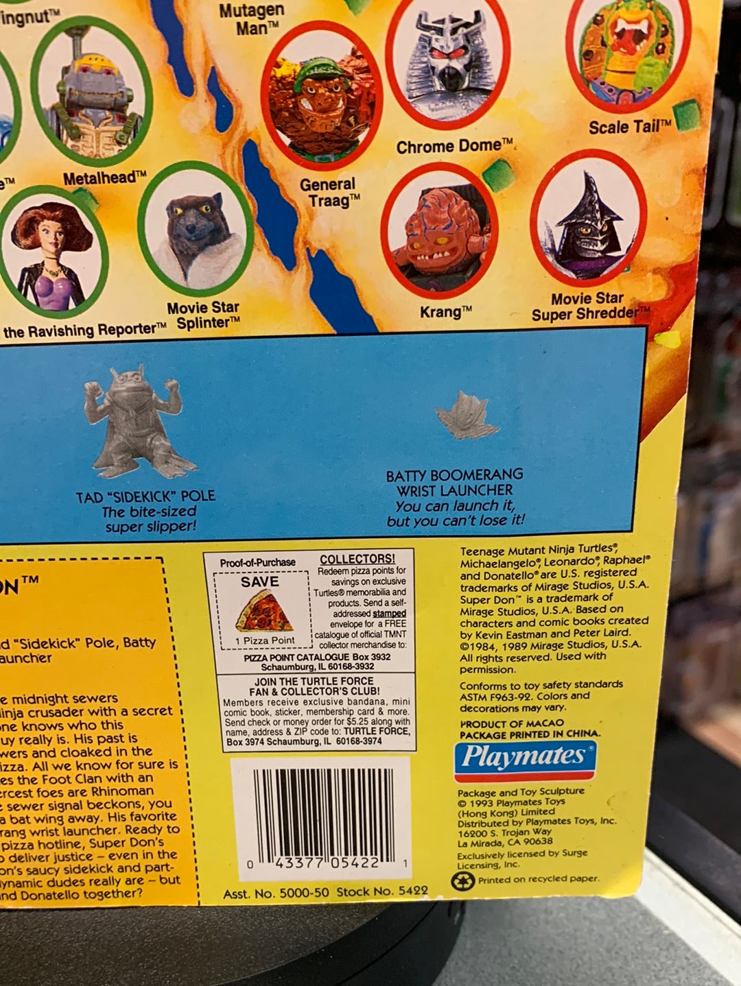 Sewer Heroes Super Don 0084 (Vintage TMNT Ninja Turtles, Playmates) Sealed product image 16, provided for visual reference