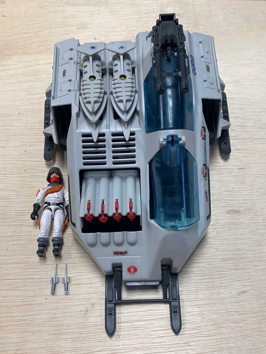 Cobra Wolf with Ice Viper 7725 (Vintage GI Joe, Hasbro) Complete product image 18, provided for visual reference and product