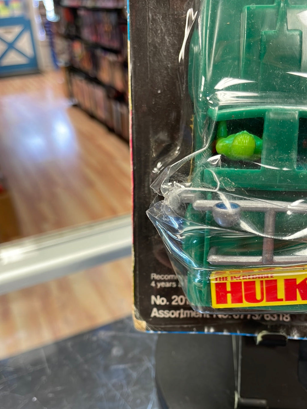 Incredible Hulk Van Zoom Power Ejector (Vintage Marvel 1979, AHI) Sealed product image 6, provided for visual reference and