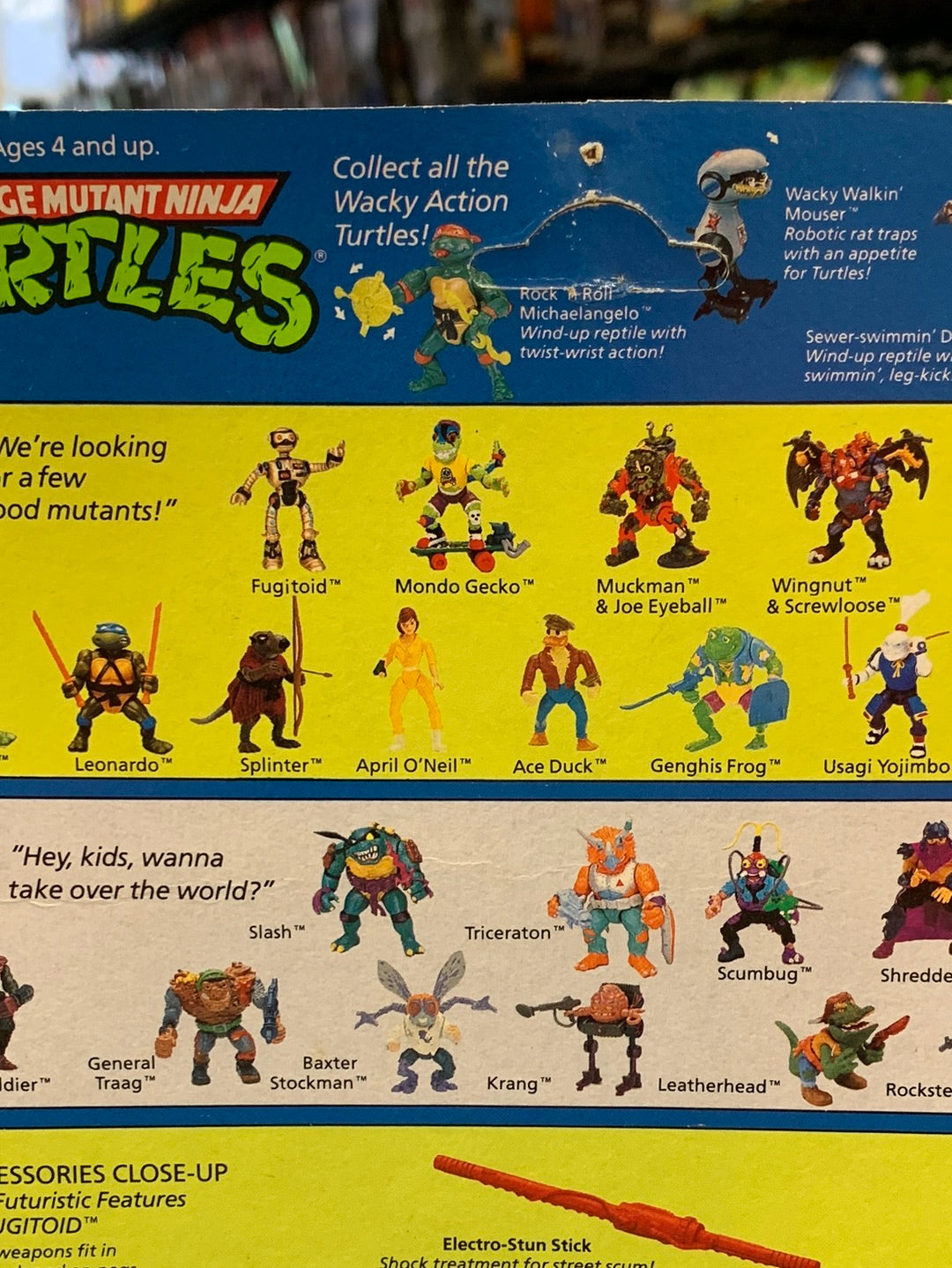 Fugitoid 24 Back 0089 (Vintage TMNT Ninja Turtles, Playmates) Sealed product image 10, provided for visual reference and