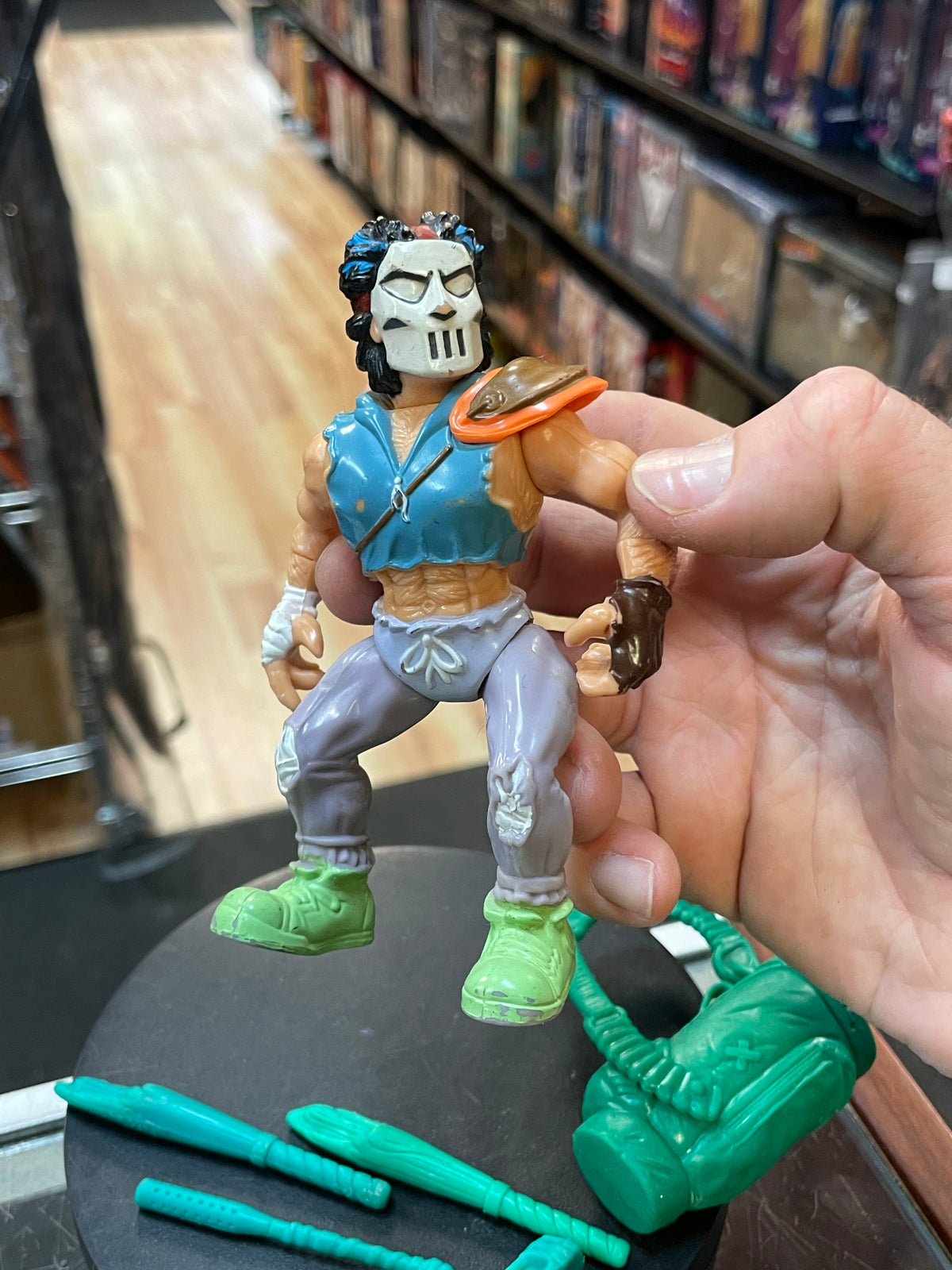 Casey Jones 2455 (TMNT Ninja Turtles, Playmates) **COMPLETE** product image 7, provided for visual reference and product