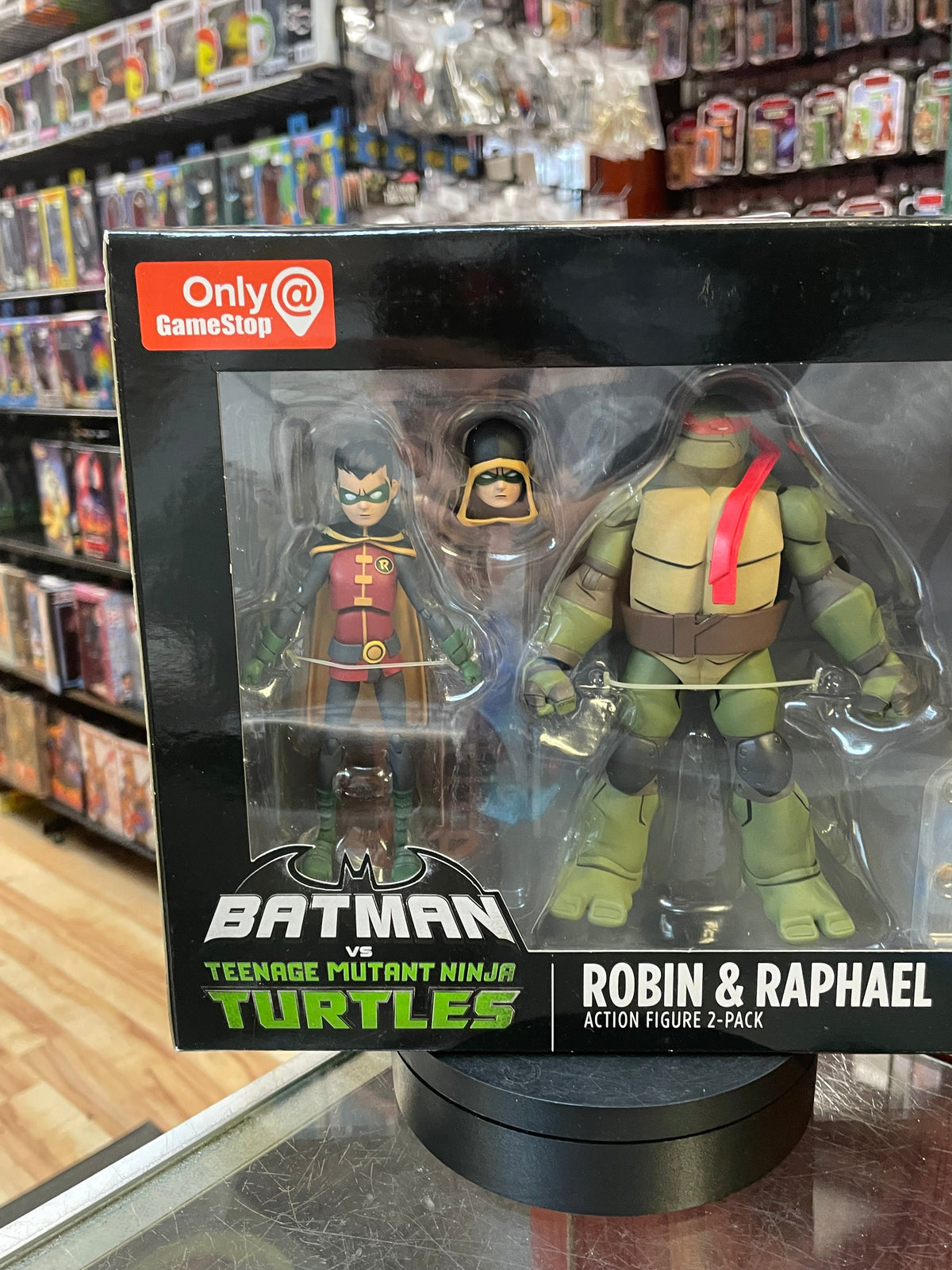 Robin & Raphael 2 Pack (Batman Vs Teenage Ninja Turtles, DC Collectibles) SEALED product image 3, provided for visual