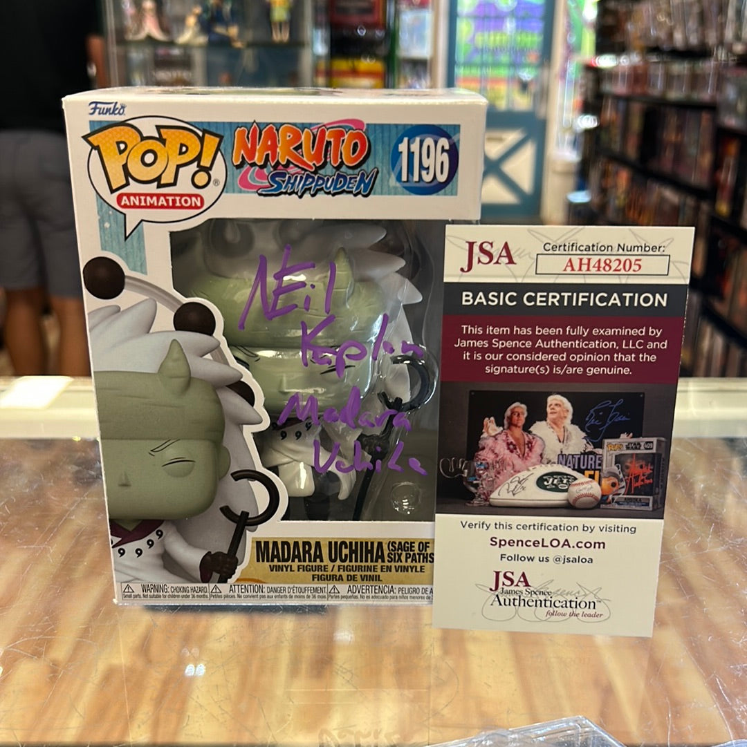 Madara Uchiha signed by Neil Kaplan (Funko, Naruto) *JSA* product image 1, provided for visual reference and product detail