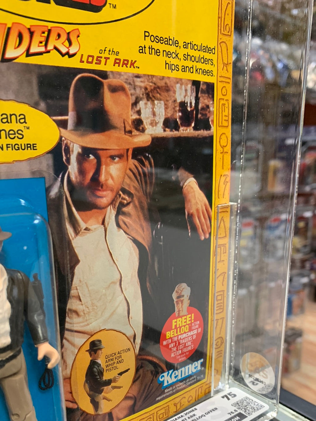 Indiana Jones 4 Back (Indiana Jones ROTA Vintage Kenner) CAS GRADE 75 product image 12, provided for visual reference and