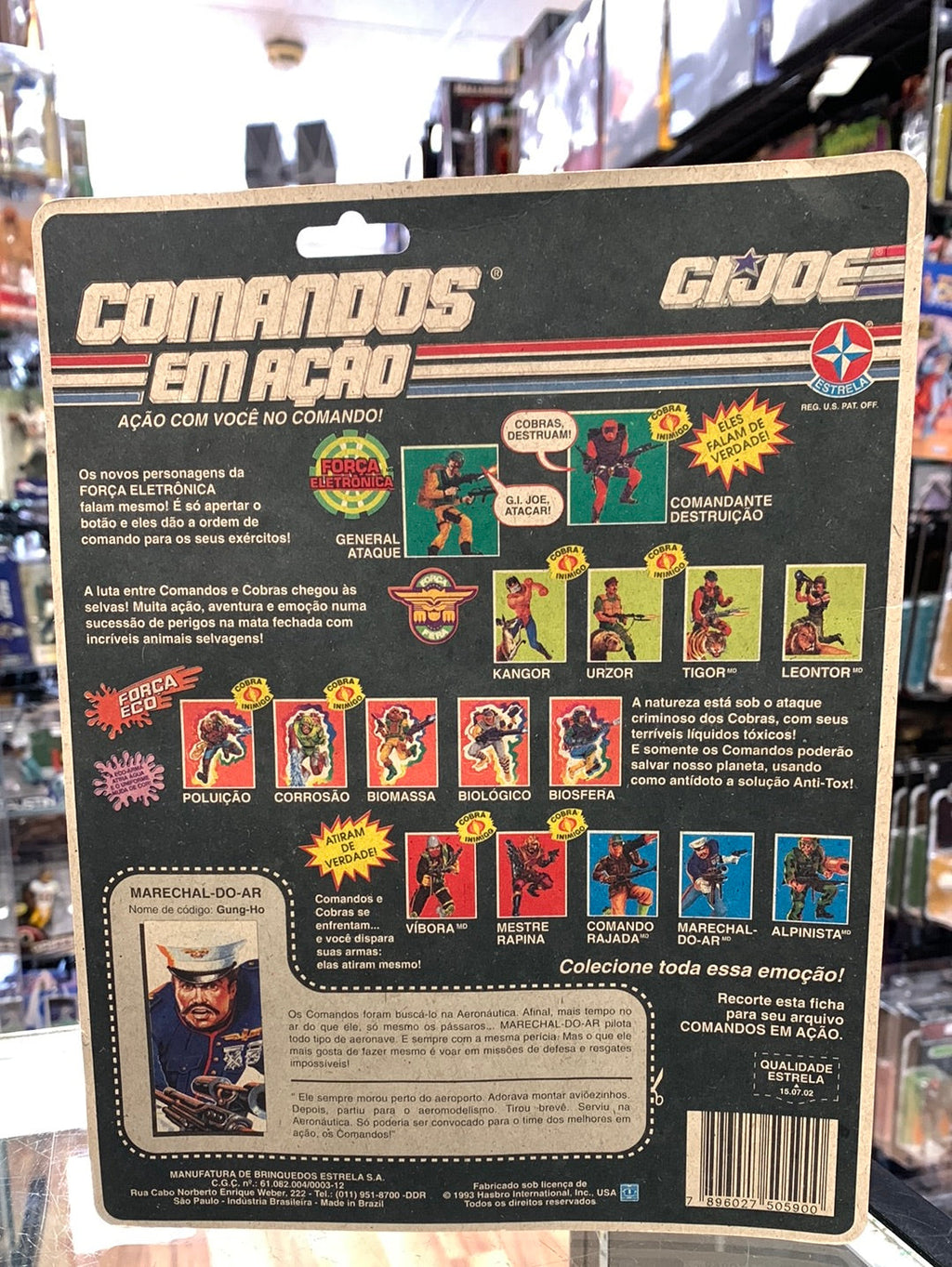 Gung Ho (Vintage GI Joe Estella Brazil, Commandos Em Acao) Sealed product image 10, provided for visual reference and