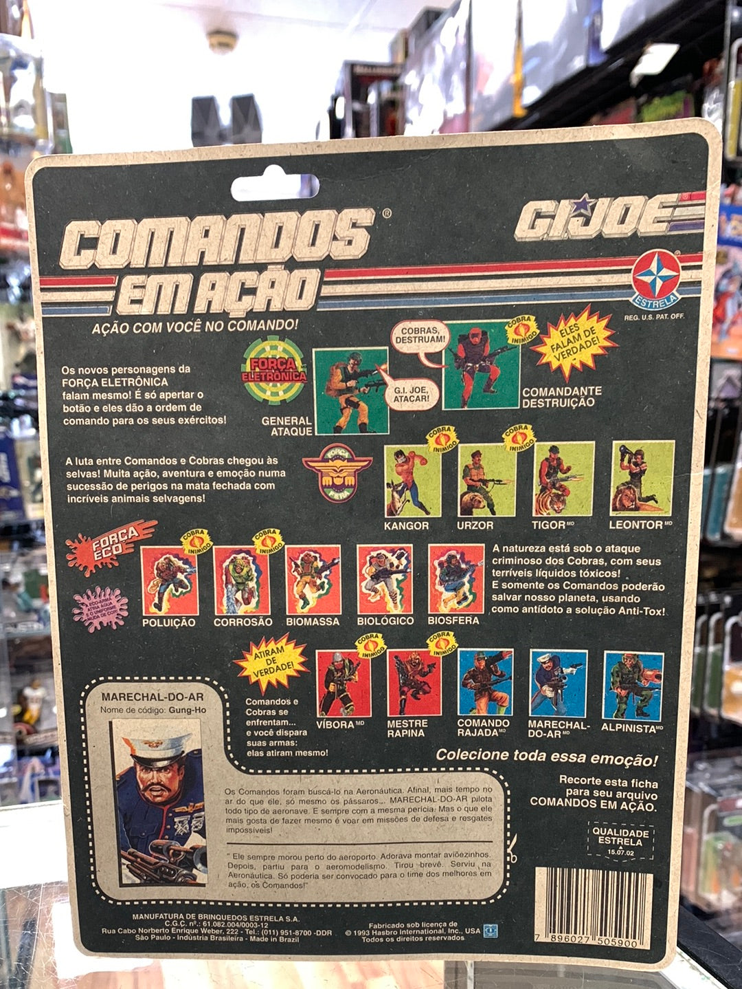 Gung Ho (Vintage GI Joe Estella Brazil, Commandos Em Acao) Sealed product image 10, provided for visual reference and