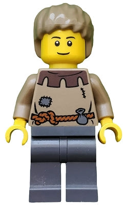 CAS410 Fantasy Era - Peasant Male Young, Brown Eyebrows, Thin Grin product image 1, provided for visual reference and